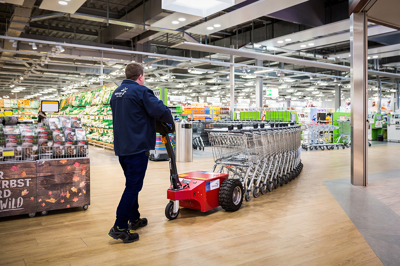 Einkaufswagen Befoerdern